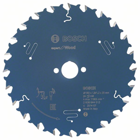 Kreissägeblatt Expert for Wood 160x20mm T24 Bosch 2608644013