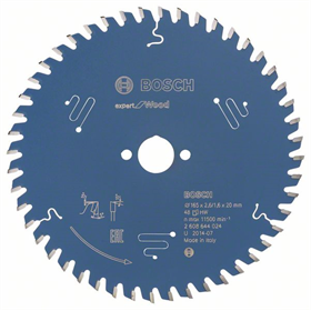 Kreissägeblatt Expert for Wood 165x20mm T48 Bosch 2608644024