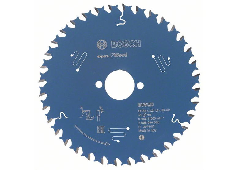 Kreissägeblatt Expert for Wood 165x30mm T36 Bosch 2608644026