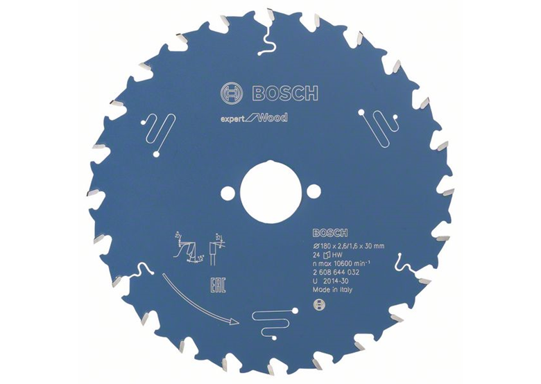 Kreissägeblatt Expert for Wood 180x30mm T24 Bosch 2608644032