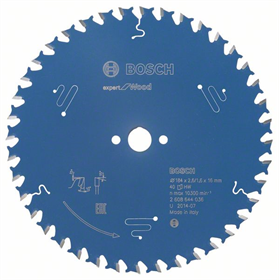 Kreissägeblatt Expert for Wood 184x16mm T40 Bosch 2608644036