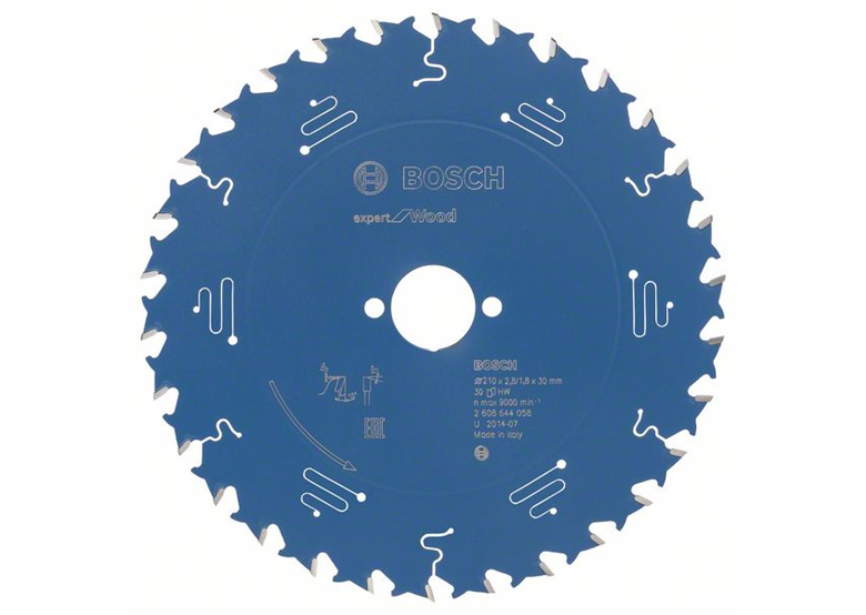 Kreissägeblatt Expert for Wood 210x30mm T30 Bosch 2608644058