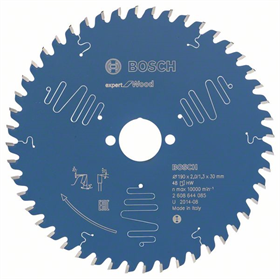 Kreissägeblatt Expert for Wood 190x30mm T48 Bosch 2608644085