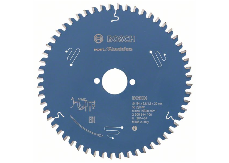 Kreissägeblatt Expert for Aluminium 184x30mm T56 Bosch 2608644100