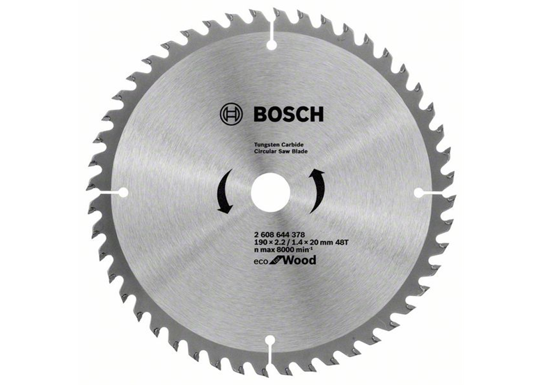 Kreissägeblatt ECO for Wood 190x20mm T48 Bosch 2608644378