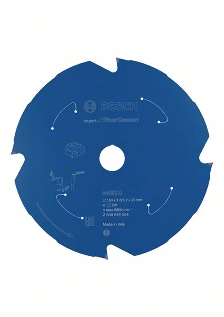 Kreissägeblatt Expert for Fibre Cement 160x1,8/1,2x20mm T4 Bosch 2608644554