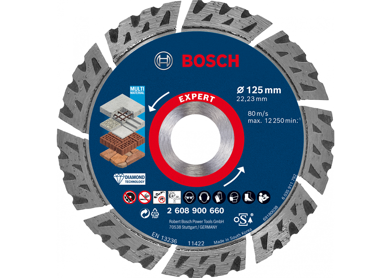 Diamanttrennscheibe 125 x 22,23 x 2,2 mm Expert Bosch 2608900660