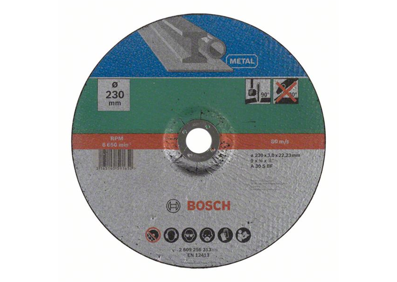 Trennscheibe, gebogen, für Metall 230mm Bosch 2609256313