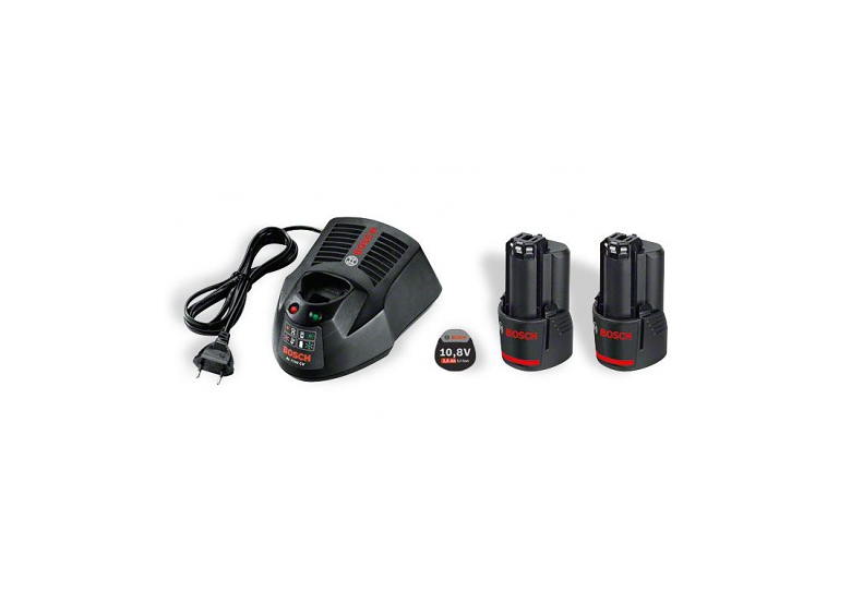 Starter-Set Bosch 2x GBA 10,8V 2,5Ah + GAL1130CV