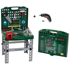 Spiel-Arbeitstisch mit Werkzeugen und Zubehör Bosch 8676