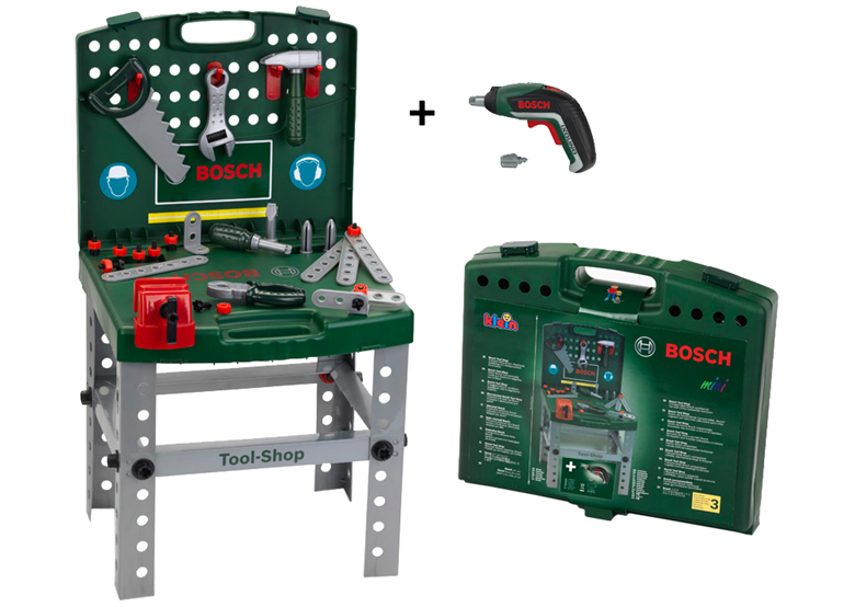 Spiel-Arbeitstisch mit Werkzeugen und Zubehör Bosch 8676