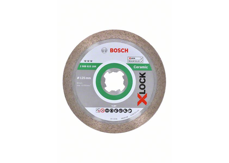 Diamantscheibe X-Lock 125mm Bosch Best for Ceramic