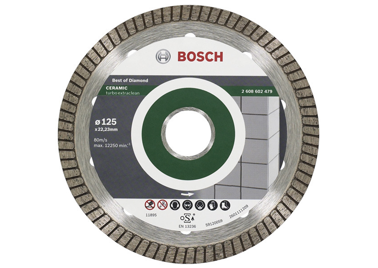 Diamanttrennscheibe  115mm Bosch Best for Ceramic Extra Clean Turbo