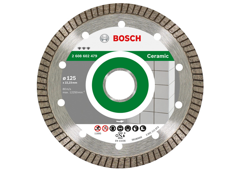 Diamanttrennscheibe  125mm Bosch Best for Ceramic Extra-Clean Turbo