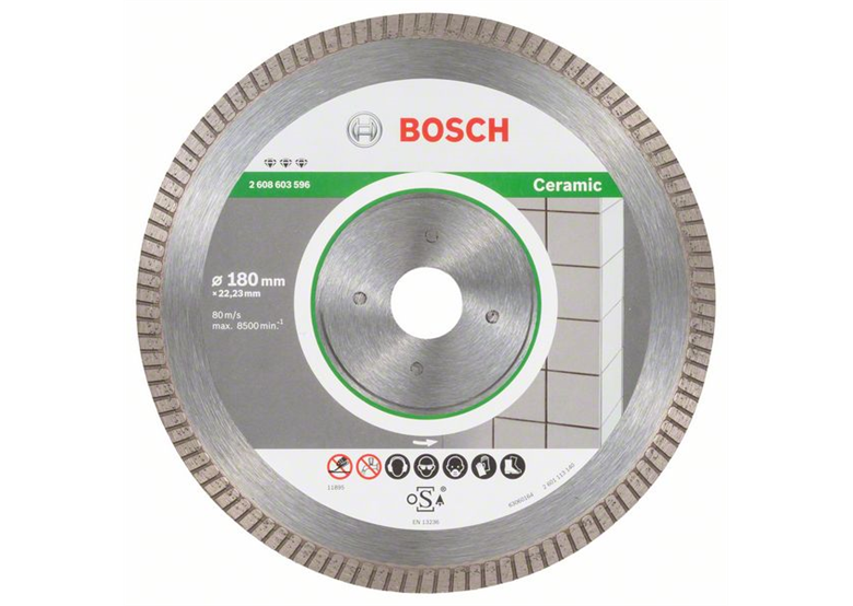 Diamanttrennscheibe 180mm Bosch Best for Ceramic Extra-Clean Turbo