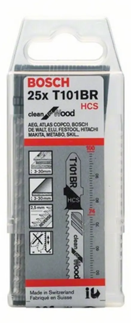 Stichsägeblatt T 101 BR Bosch Clean for Wood