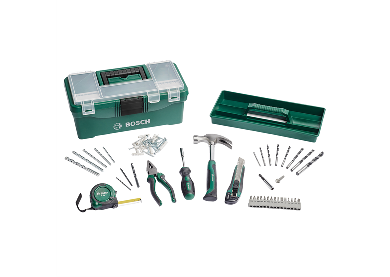 Handwerkzeuge und Zubehör Set, 73-teilig Bosch DIY Starter BOX