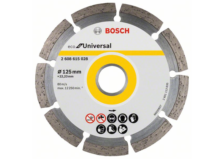 Diamanttrennscheibe 125mm Bosch Eco for Universal Segmented