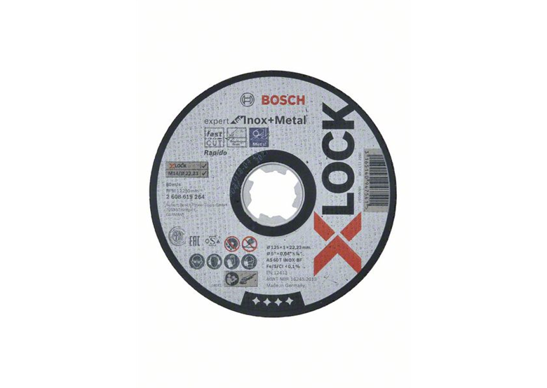 Trennscheibe X-Lock 125x22,23x1mm Bosch Expert for Inox