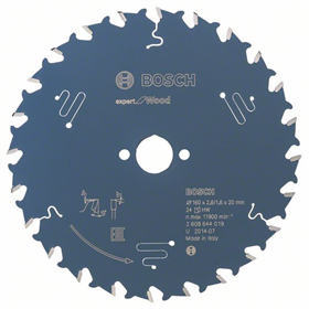 Kreissägeblatt 160x20x2,6mm T24 Bosch Expert for Wood