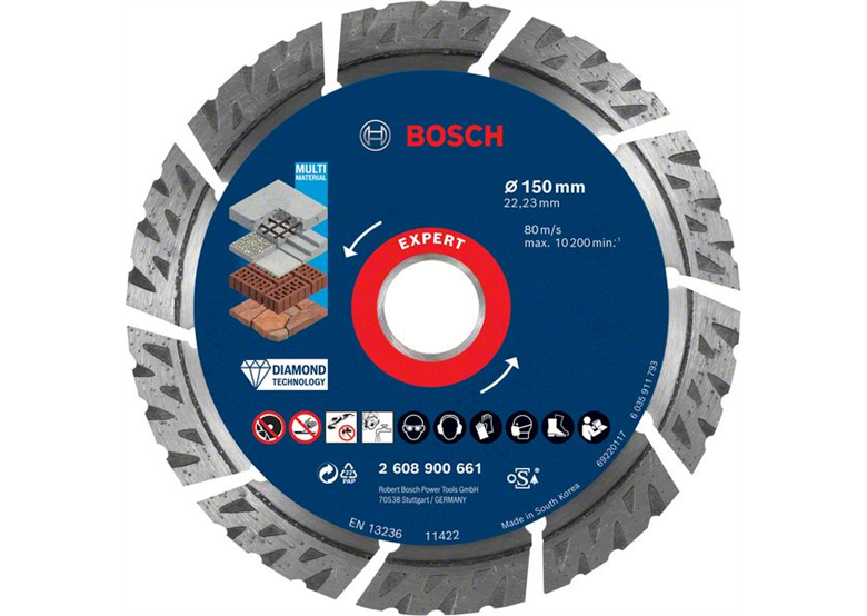 Diamant-Trennscheibe 150x22,23x2,4x12mm Bosch EXPERT MultiMaterial