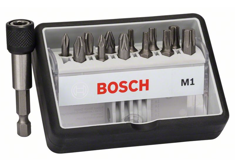12+1tlg. Robust Line Schrauberbit-Set M Extra-Hart Bosch Extra Hart Robust Line M1