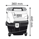 Absaugmobil CLEANTEC Bosch GAS 15