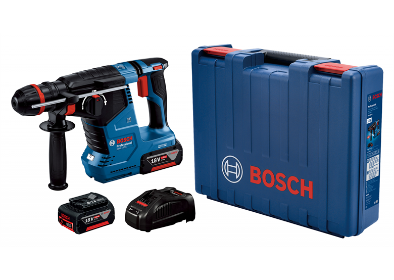 Bohrhammer SDS-Plus. Bosch GBH 187-LI One Chuck 2x5.0Ah