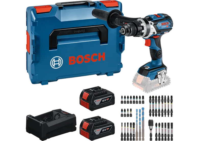 Akku-Schlagbohrmaschine mit Zubehör Bosch GSB 18V-110 C 2x5.0Ah SET