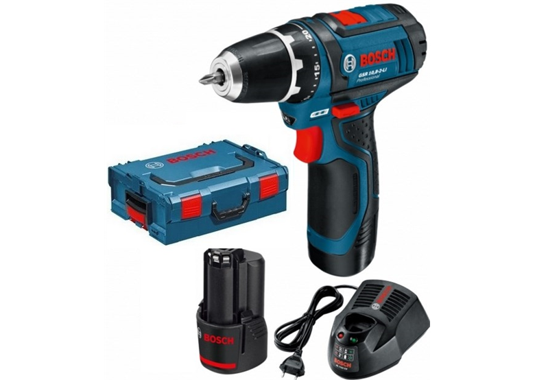 Akku-Bohrschrauber Bosch GSR 10,8-2-Li 2x1,5Ah L-BOXX