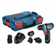 Akku-Bohrschrauber Bosch GSR 12V-15 FC Set