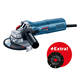 Winkelschleifer mit Multi Wheel Scheibe Bosch GWS 9-125 S