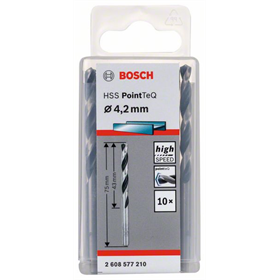 Bohrer 4,2mm (10 Stk.) Bosch HSS PointTeQ