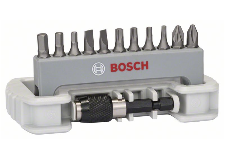 11tlg. Schrauberbit-Set inklusive Bithalter Bosch Impact Control