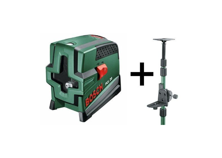 Kreuzlinienlaser + Teleskopstange Bosch PCL 20 + TP 320