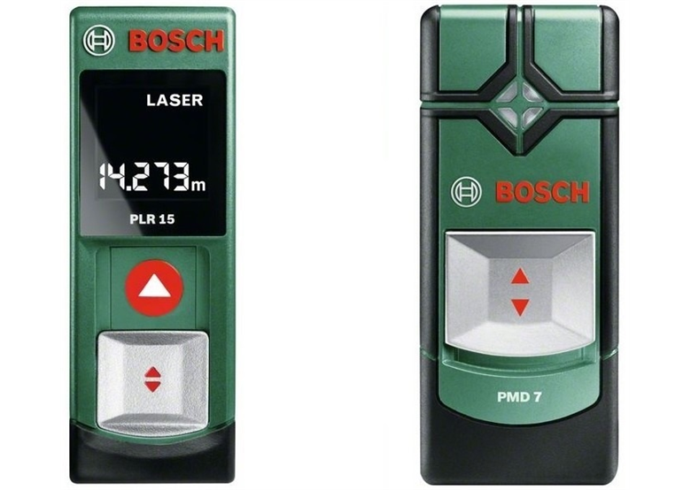 Set: Digitales Ortungsgerät Bosch PLR15 i PMD7