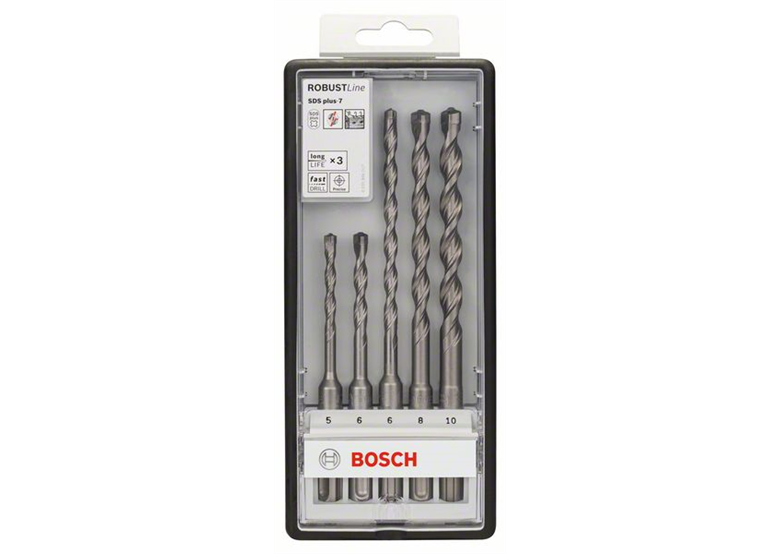 5tlg. Robust Line Hammerbohrer-Set SDS-plus-7 Bosch PLUS-7