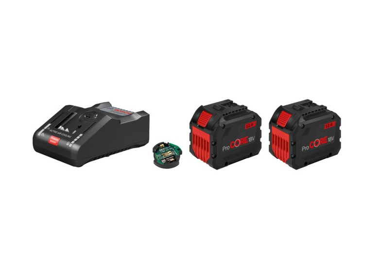 Akkus 18V 12,0Ah (x2) und Ladegerät Bosch ProCORE + GAL 18V-160 C
