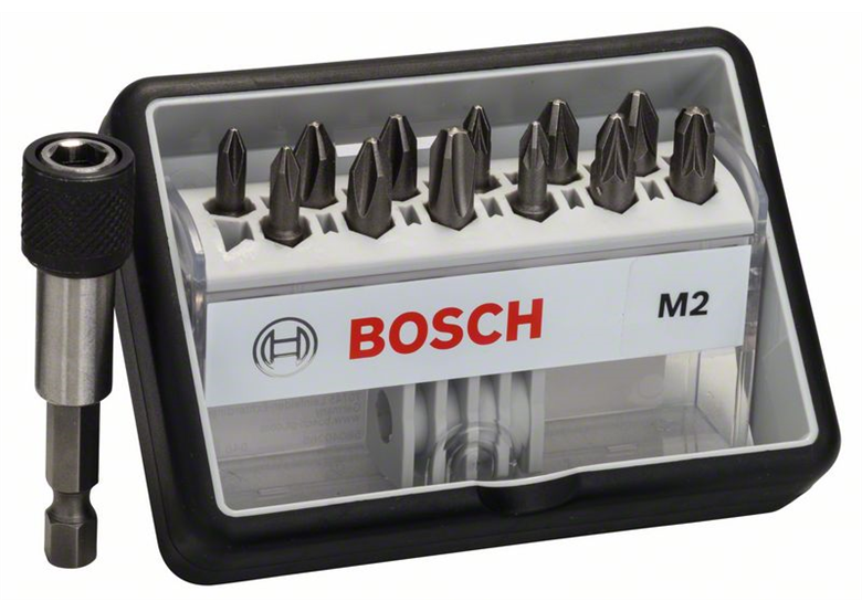 12+1tlg. Robust Line Schrauberbit-Set M Max Grip Bosch Robust Line M Extra Hart
