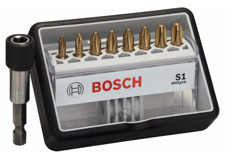 Schrauberbit-Set S2 8+1-tlg. Bosch Robust Line S Max Grip