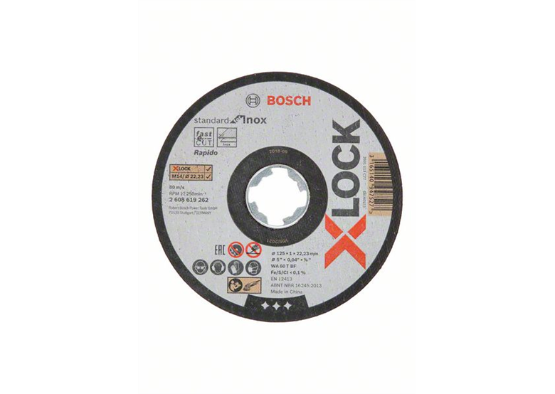 Trennscheibe X-Lock 125mm Bosch Standard for Inox