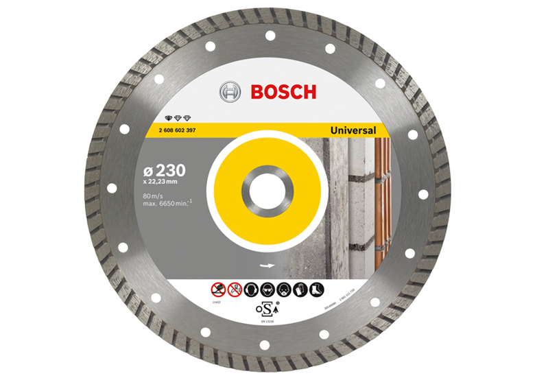 Diamanttrennscheibe 230x22,23x2,5mm Bosch Standard for Universal Turbo