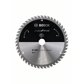 Kreissägeblatt 165x20mm, 48 Bosch Standard for Wood