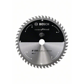 Kreissägeblatt 184x20mm, 48 Bosch Standard for Wood