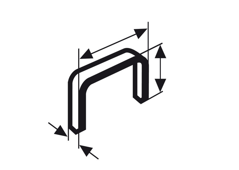 Flachdrahtklammer Typ 52 Bosch typ 51 10 x 1 x 14 mm