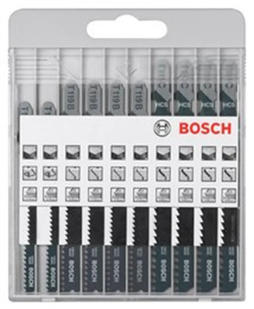 10tlg. Stichsägeblatt-Set Top Expert T-Schaft Bosch X-PRO LINE JSB SET "BASIC FOR WOOD"
