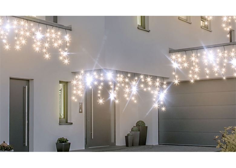 LED-Lichtervorhang mit Flash-Effekt, Eiszapfen Bulinex 13-568
