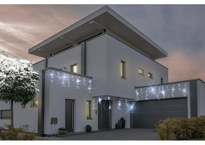 LED-Lichtervorhang mit Flash-Effekt, Eiszapfen Bulinex 13-582