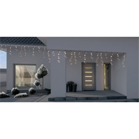 LED-Lichtervorhang mit Flash-Effekt, Eiszapfen Bulinex 13-588