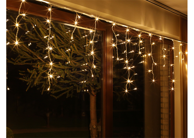 Weihnachtsbeleuchtung LED für Innen, Zapfen, weiß (60 Stck.) Bulinex 20-098